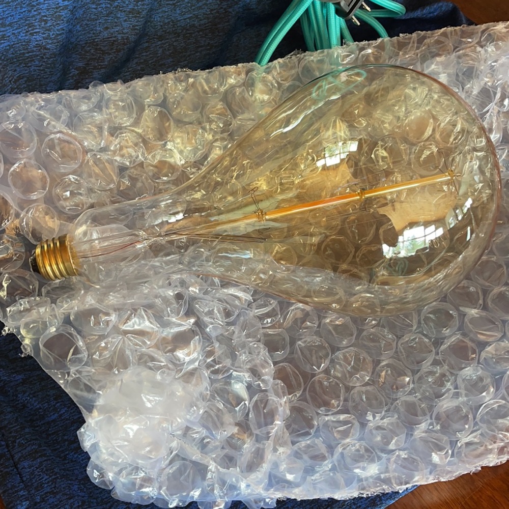 Edison bulb pendant light bulb w/extension cord
